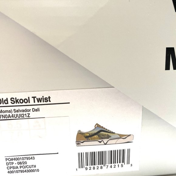 Vans Old Skool Twist Salvador Dali Canvas Shoes Women’s Sizes 9.5 VN0A4UUI21Z - Picture 9 of 10